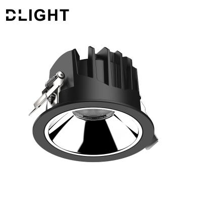 China 200mm slim smd downlight traditional cutout shops, 30W high powder cob led recessed DALI light, dimmable led chain shops downlight for sale