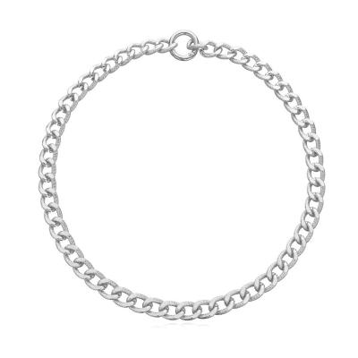 China Jewelry Environmentally Friendly Simple Design Aluminum Alloy Single Layer Thick Chain Punk Necklace for sale