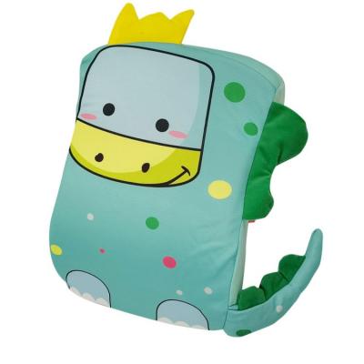 China PORTABLE Campus Nap Pillow Good Quality Green Crown Dinosaur Cartoon Mat Lying Pillow for sale