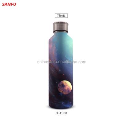 China New Sustainable Stainless Steel Water Bottle With Two Compartments Design Your Own Sports Drinking Bottle for sale