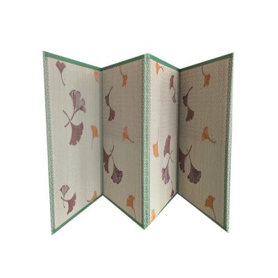 China Partition space folding shoji solid wood screen with 2 colors for sale