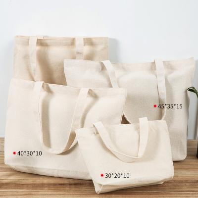 China 2020 Recyclable Canvas Bags Printing Custom Logo Cotton Bag For Students Wholesale for sale