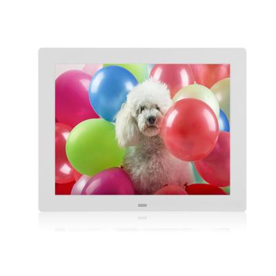 China 12 Inch Photo Music Video Cheap Electronic Digital Wide View 4:3 Screen Clock With Remote Control For Christmas for sale