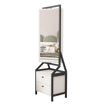 China Floor standing mirror closet with drawers for sale