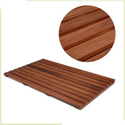 China Kitchen Hotel Retro 80*48.5*3cm Teak Wood Bath Mat for sale