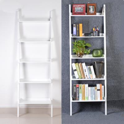 China 5 Layers 74.8'' Multifunctional Wooden Corner Bookshelf for sale