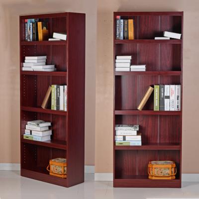 China Knock Down Package MDF Melamine Wooden Corner Bookshelf for sale