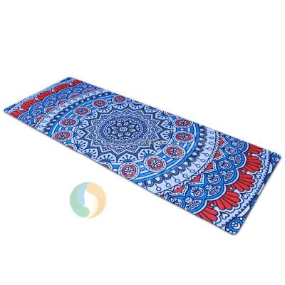 China Floor Blank Fabric Natural Rubber Yoga Mat For Sublimation Printing Or Screen Printing Artwork for sale