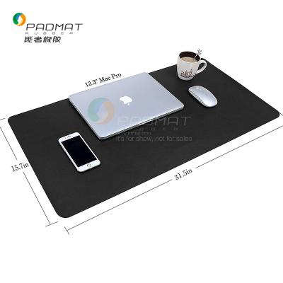 China PASSIONATE Double-Sided Multi-Function Leather Office Protective Desk Large Writing Mat Mouse Pad for sale