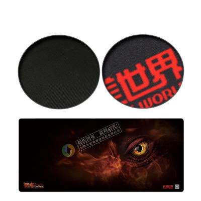 China Stitched Anti-Slip XXL Edges Heat Transfer Printing Gaming Mousepad With Custom Tube Packaging for sale