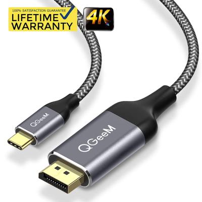 China Camera QGeeM Usb 3.1 Type C to DP 4k 60hz, 6ft Thunderbolt 3 (4K@60HZ, 2K@165Hz) to Displayport Cable for sale