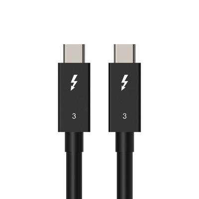 China Passive Fast Charging Type-C COMPUTER Thunderbolt 3 Cable 100w Gen3 40Gbps Coaxial Cable Support 5K 60hz PCIE SSD Cable for sale