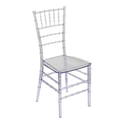 China Extendable Manufacture Supply Quality Stacking fiberglass resins wedding decor chairs crystal chair bamboo dining  chair for sale