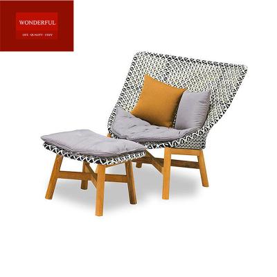 China Modern High End Waterproof All Weather Outdoor Garden Furniture Rattan Chairs for sale