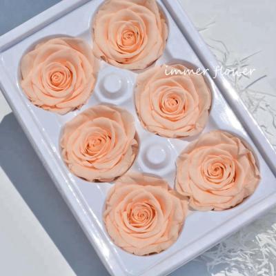 China Touch Scent Aurora Preserved Flowers Rose Bud Natural Size Enternal Rose for sale