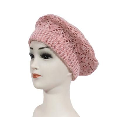 China With metallic fibre Custom Special Hot Selling Women Fashion High Quality Multicolor Knitted Berets for sale