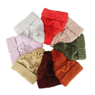 China COMMON Directly Built Newly Sold Fashionable Knitted Pom Pom Warm Unisex Beanie Hat With Lining for sale