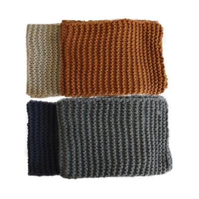 China Directly Constructed Thick Warmers Newly Design Fashionable Women Acrylic Knitted Thick Warm Long Scarf for sale