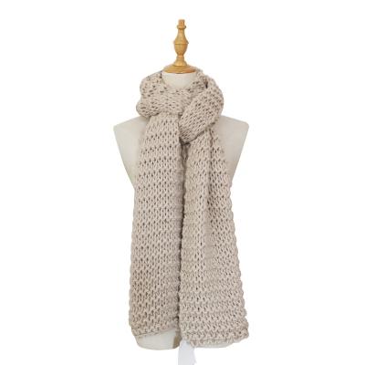 China Winter Fashion Shawl Special Hot Selling Long Acrylic Knit Chunky Scarf Wholesale for sale