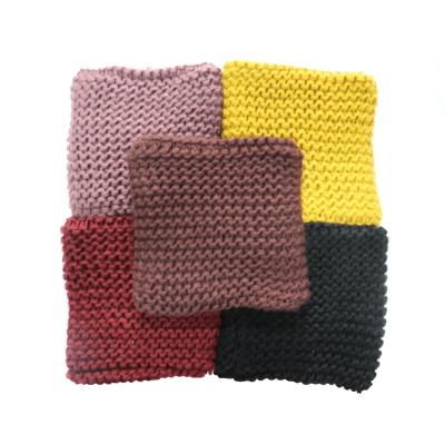 China Directly Constructed Newly Fashionable Knitted Warmer Snood Thick Warm Women Scarf Thick Warm Neck for sale