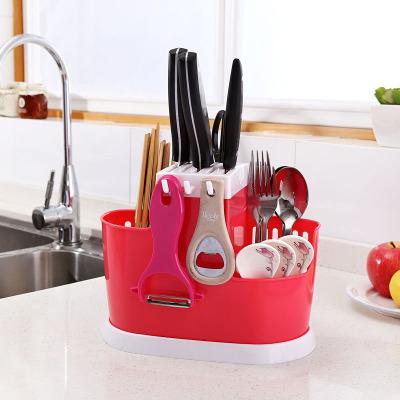 China Japanese kitchen stored can be drained combined chopsticks cage knife rack kitchen storage and tidy rack for sale