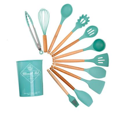 China Eco-Friendly Kitchen Gadgets Cooking Silicone Kitchen Accessories Set OEM Customized Logo for sale