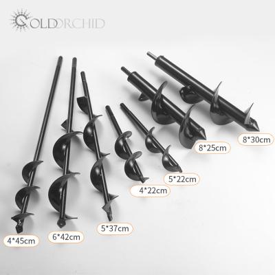 China Highly Efficient Planter Twist Spiral Metal Seed Garden Hole Auger Drill Bit Planting Tool Ground Drill Bit for sale