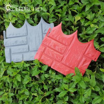 China ECO-FRIENDLY Fashionable Decorative PVC Hard Brick Splicing Link Simulated Hard Fence For House for sale