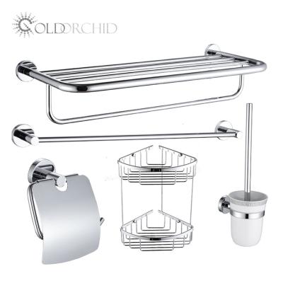 China Modern Design 5 Pcs Sustainable Affordable Bathroom Accessories Set Designs for sale