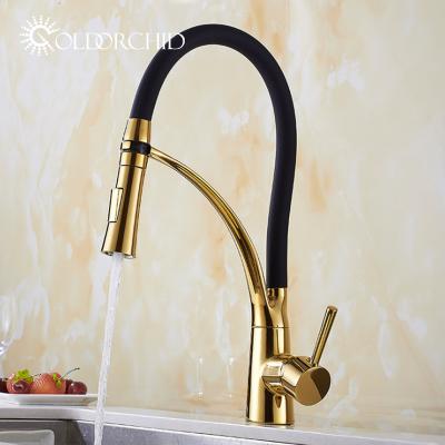 China New Thermostatic Faucets Kitchen Furniture Pull Out Single Handler For Kitchen Mixer Tap for sale