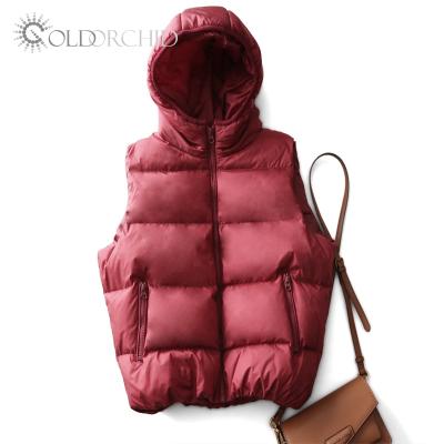 China Viable Hot Selling Hooded Stripper Jacket With Bottom Pockets Hooded Women's Sleeveless Jacket Bottom Vest Jacket for sale