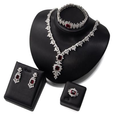 China Large Size High Quality CLASSIC 925 Sterling Silver Luxury Jewelry Set from Zicornia for sale