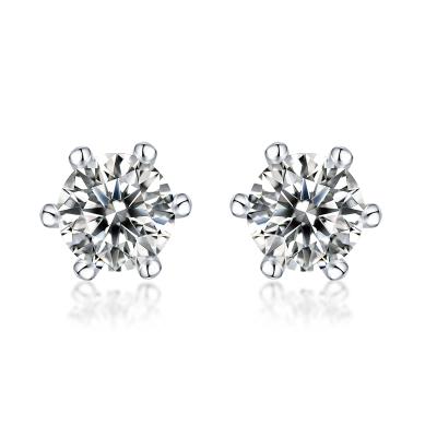 China High Quality Zircon Stud Earring 925 Sterling Silver Earring Jewelry for sale