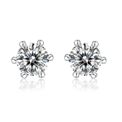 China High Quality Woman Jewelry 925 Sterling Stone Gemstone Stud Silver Earring for sale
