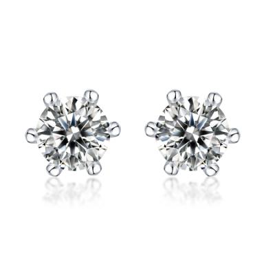 China High Quality Woman Jewelry 925 Sterling Stone Gemstone Stud Silver Earring for sale