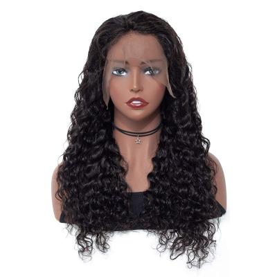 China 4x4 Water Wave Cuticle Aligned Closure Hair Wig Cambodian Hair Vendors Lace Up Wigs Hair Wigs for sale