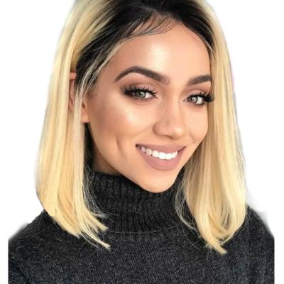 China Short Bob Wig, Peruvian BOB Wholesale 1b/613 Virgin Hair Blonde Remy Hair 13*4 Lace Front Wigs 9A 10A Good Quality for sale