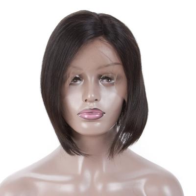 China Straight Wave 10A Unprocessed Remy Human Lace Wig Front Wigs Short Bob Cuticle Aligned Lace Style BOB Cambodian Virgin Human Hair for sale