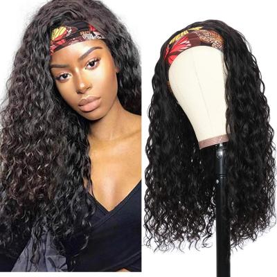 China Price 10A Curly Curly Nonlace Headband Wigs Wig With Hair Band Cheap Curly Frisee Hairband Wig for sale