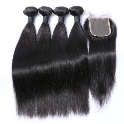 China Virgin Remy Hair Extension Wholesale Vendors Straight Hair Extension Bundle Cuticle Aligned Virgin Hair Extensions Bundles for sale