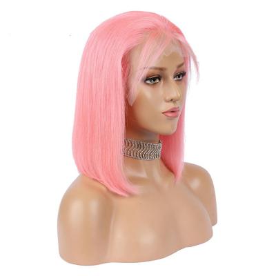 China Brazilian Virgin Hair Gray Turquoise 613 Red Blonde Color BOB Wig Corollahair Pink Orange Blue Colored Lace Frontal Bob Wigs for sale