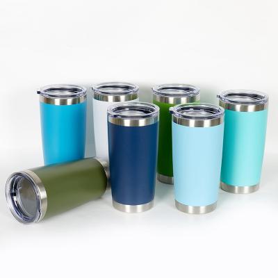 China 20oz Stainless Steel Coffee Travel Viable Double Walled Insulated Tumbler Cups In Bulk for sale