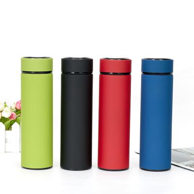 China Business New Design Lid Temperature Display Water Bottle Stainless Steel Vacuum Insulated Digital Vacuum Flask for sale