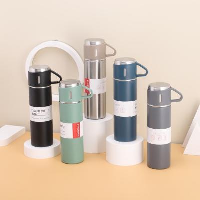 China Business Wholesale Stainless Steel Vacuum Flask Thermos Mug Gift Set Tumbler Cups for sale