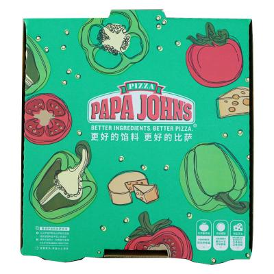 China Environmental Pizza Box Style Packaging , Paper Box Packaging For Food for sale