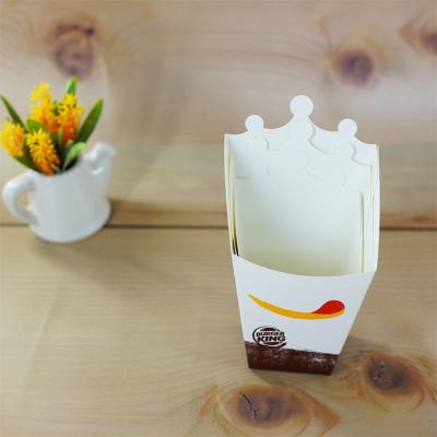 China Various Size Accepted Paper French Fries Box , Food Grade Paper Box Stable for sale