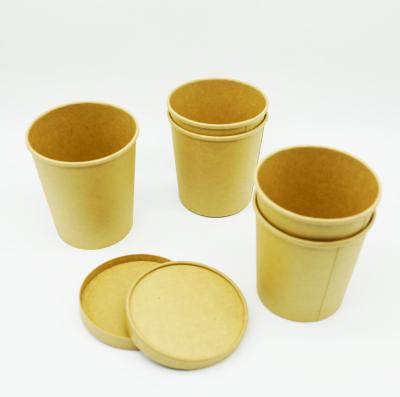 China Recyclable Biodegradable Paper Bowls , Paper Soup Bowls Exquisite Printing for sale