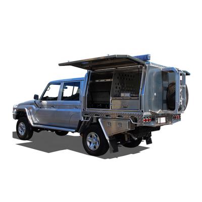 China Custom Metal Ute Toolbox With Full Dog Aluminum Box Waterproof Shockproof Dustprooof For Pickup And Truck for sale