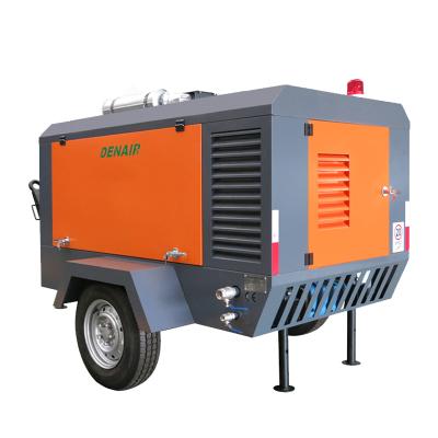 China DACY Lubricated Diesel Portable Air Compressor Machine for Sand Blasting Industry for sale