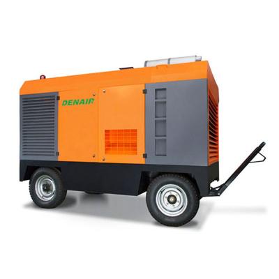 China Lubricated Blast Industry Used DACY Diesel Portable Screw Air Compressor For Sale In Oman for sale